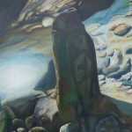 marine paintings, monolith, ocean rocks, seashore paintings, rock pool,